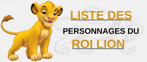 personnage roi lion