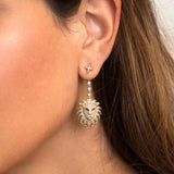 boucle d'oreille lion luxe support