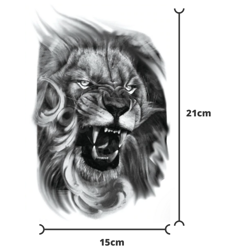 Tatouage Temporaire Lion Lion Royaume