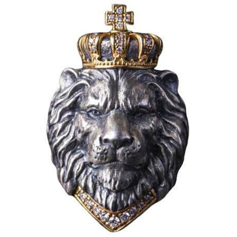 Bague tête de lion king.