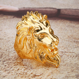 Bague Tête De Lion Gitan or