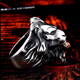 Bague Lion Homme couleur argent