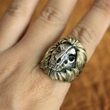 Bague Lion Bélier en argent