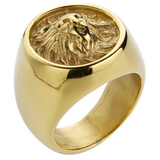 Bague Tête de Lion Or Jaune