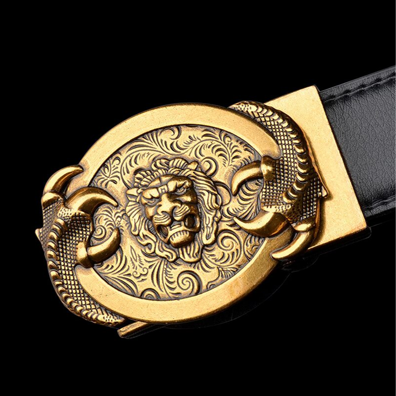 BOUCLE DE CEINTURE XIXè Napoléon III Tetes de Lion Victorian Belt