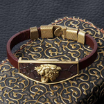 Bracelet Tête De Lion Rugissant