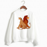 Roi lion pull adulte blanc.