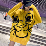 Robe pull tête de simba.