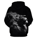 Sweat Lion Noir et Blanc dos
