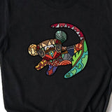 T-Shirt Roi Lion Noir Simba zoom dessin