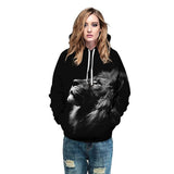 Sweat Lion Noir et Blanc