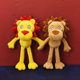 Porte Clés peluche Lion Jaune avec marron