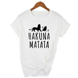 T-Shirt Roi Lion Femme Blanc