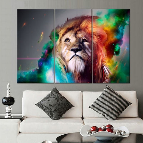 Tableau Lion Coloris décoration originale