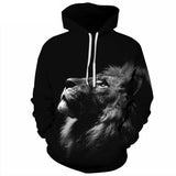 Sweat Lion Noir et Blanc