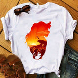 T-Shirt Roi Lion Adulte Couleur photo