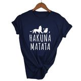 T-Shirt Roi Lion Femme Marine