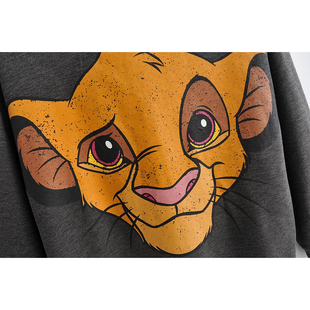 Sweat Homme The Lion King - Gris, Coton, Fermeture éclair Intégrale - Taille M