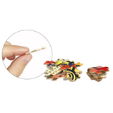 Zoom sur les pièces puzzle lion multicolore 1500 pièces