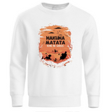 Sweat roi lion hakuna matata blanc.