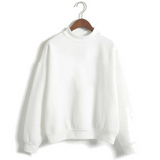 Pull blanc adulte 100% coton.