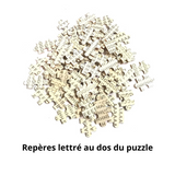 dos des pièces puzzle lion multicolore 1500 pièces