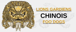 Lion gardiens chinois foo dogs