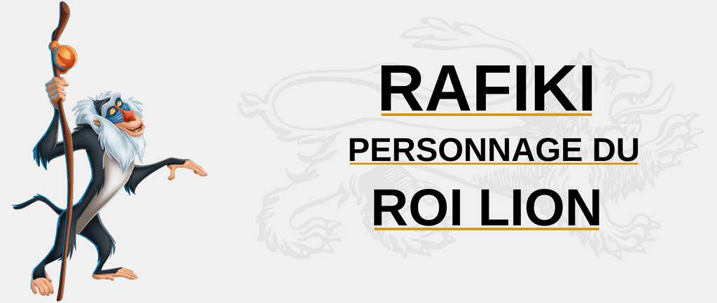 Rafiki, Personnage Roi Lion (Disney)