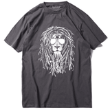 T-Shirt Lion Bob Marley Gris