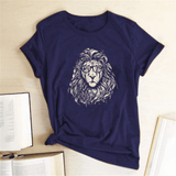T-Shirt Bleu Marine Logo Lion