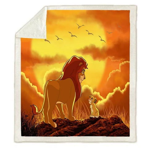 Couverture Polaire Le Roi Lion Sérénité