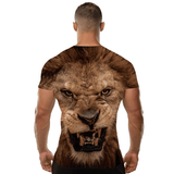t shirt lion rugissant
