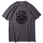 T-Shirt Lion Cool Gris Foncé