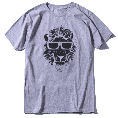 T-Shirt Lion Cool Gris