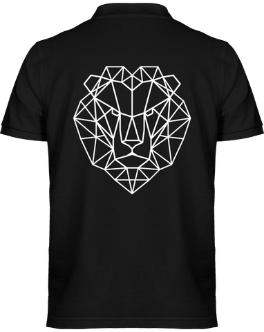 Polo tête de lion géométrique.