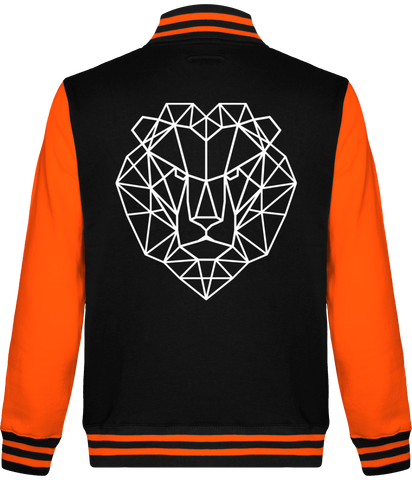 Veste orange lion royaume homme.