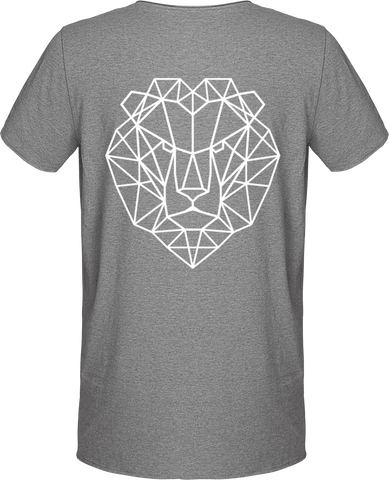 T-shirt lion royaume gris.