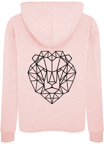 Sweat capuche femme tête de lion.