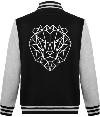 Veste tête de lion blanche.