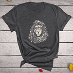 T-Shirt Lion Coton Ardoise