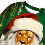 Pull Lion Père Noël encolure