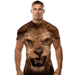 homme avec t shirt lion