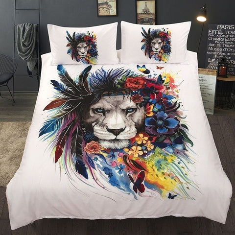 Housse de couette Lion Multicolore chambre