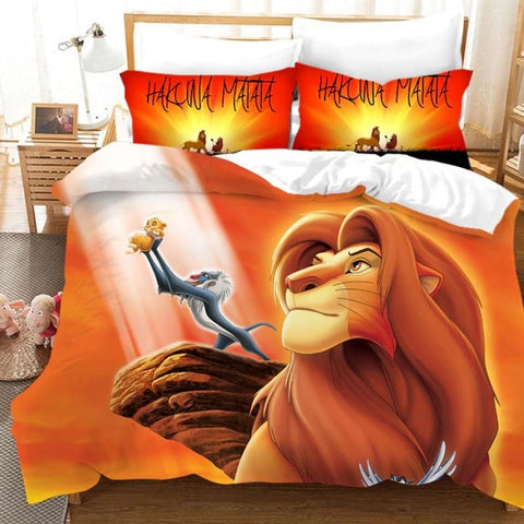 Housse de Couette Disney Roi Lion Hakuna Matata orange
