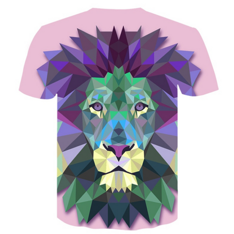 T-Shirt Lion Violet Dos