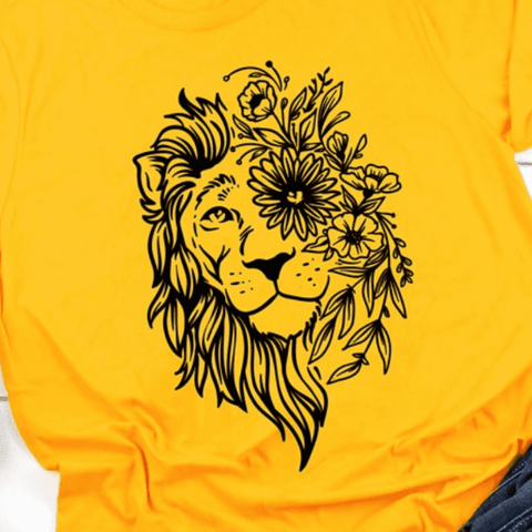 t shirt deisgn lion