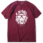 T-Shirt Lion Cool Bordeaux