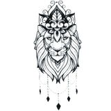 Tatouage Éphémère Lion Totem