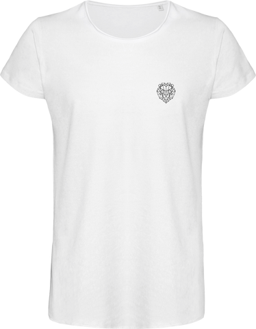 T-shirt brave blanc lion royaume.