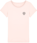 T-shirt rose femme lion.